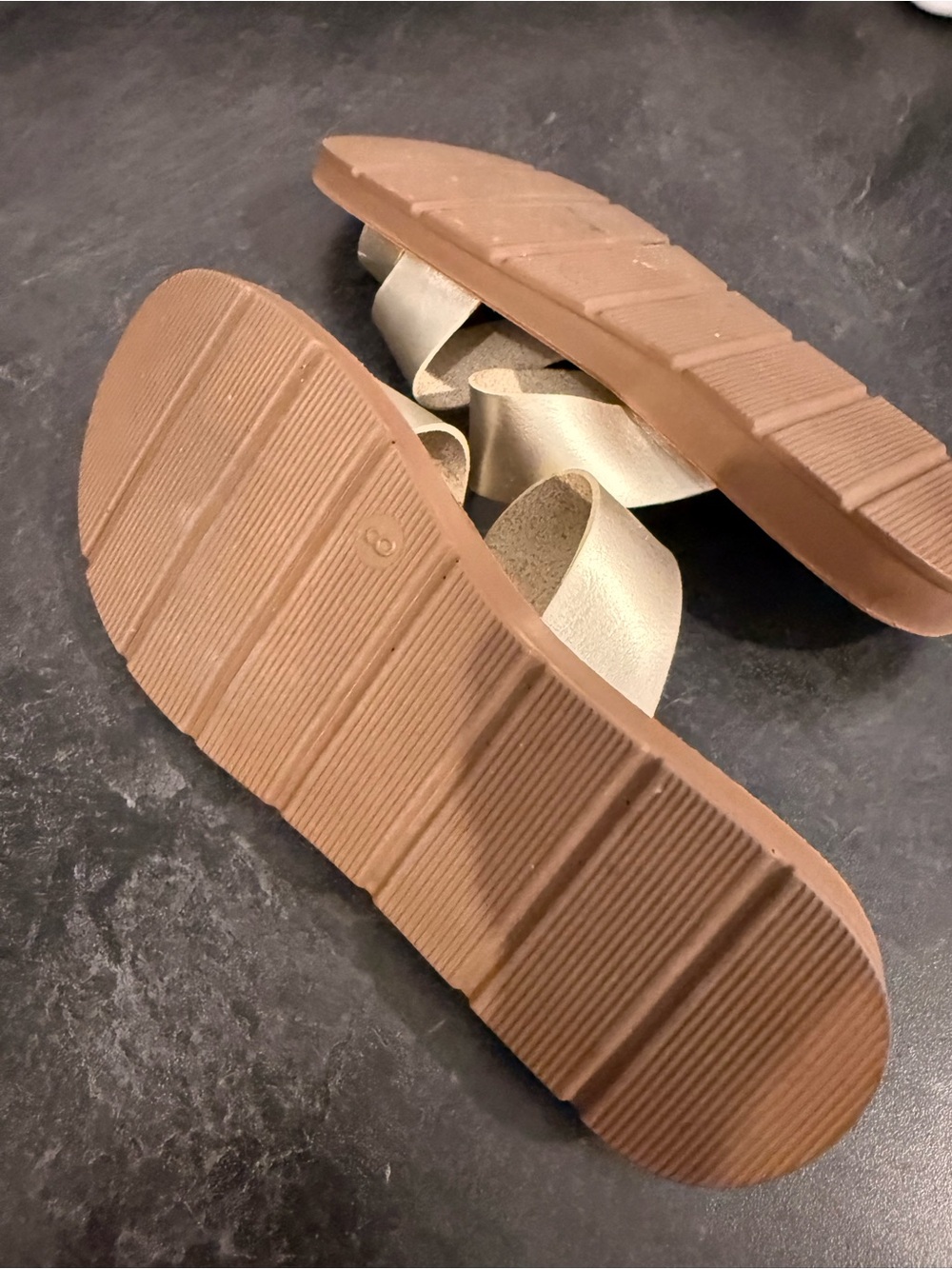Corkys washed gold Slide Sandals - Picture 2 of 3